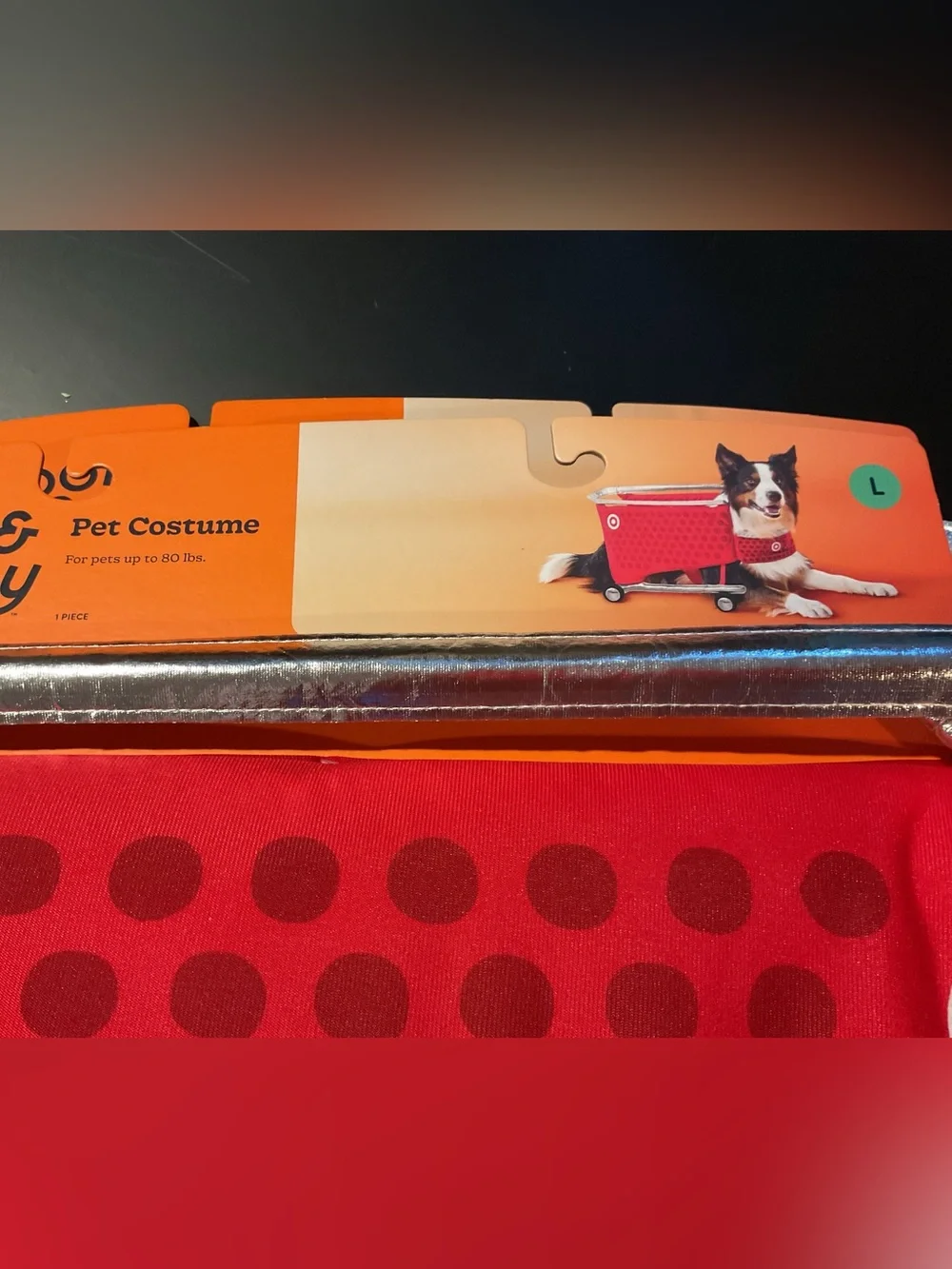 Boots & Barkley Target Shopping Cart Full Body Halloween Dog Costume - NWT